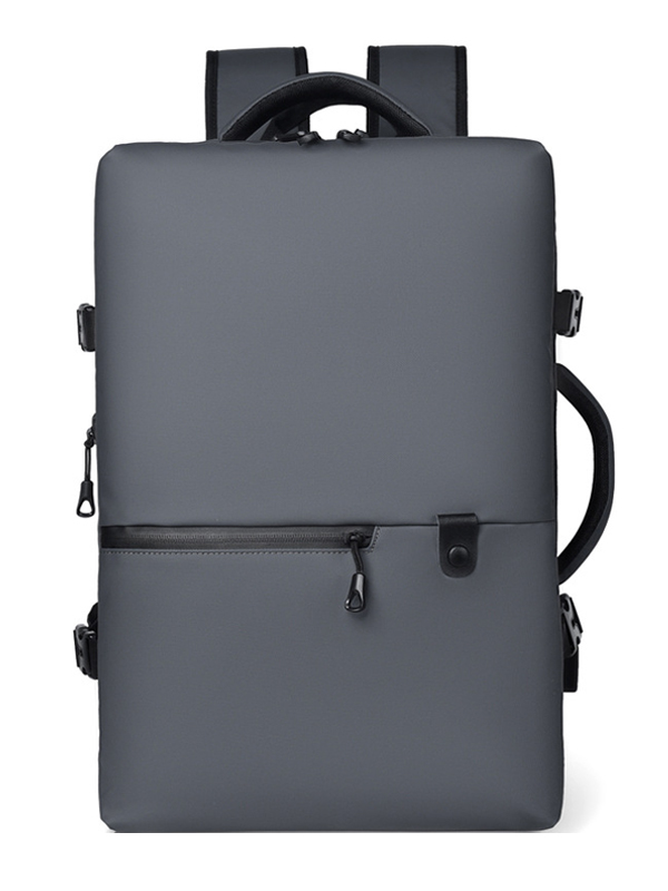 Balo du lịch đa năng đựng Laptop 17.3 inch kèm cáp sạc và khe phone ẩn 4 ngăn lớn có thể nới rộng (Xám)